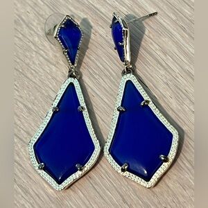 Kendra Scott Royal Blue Geometric Earrings